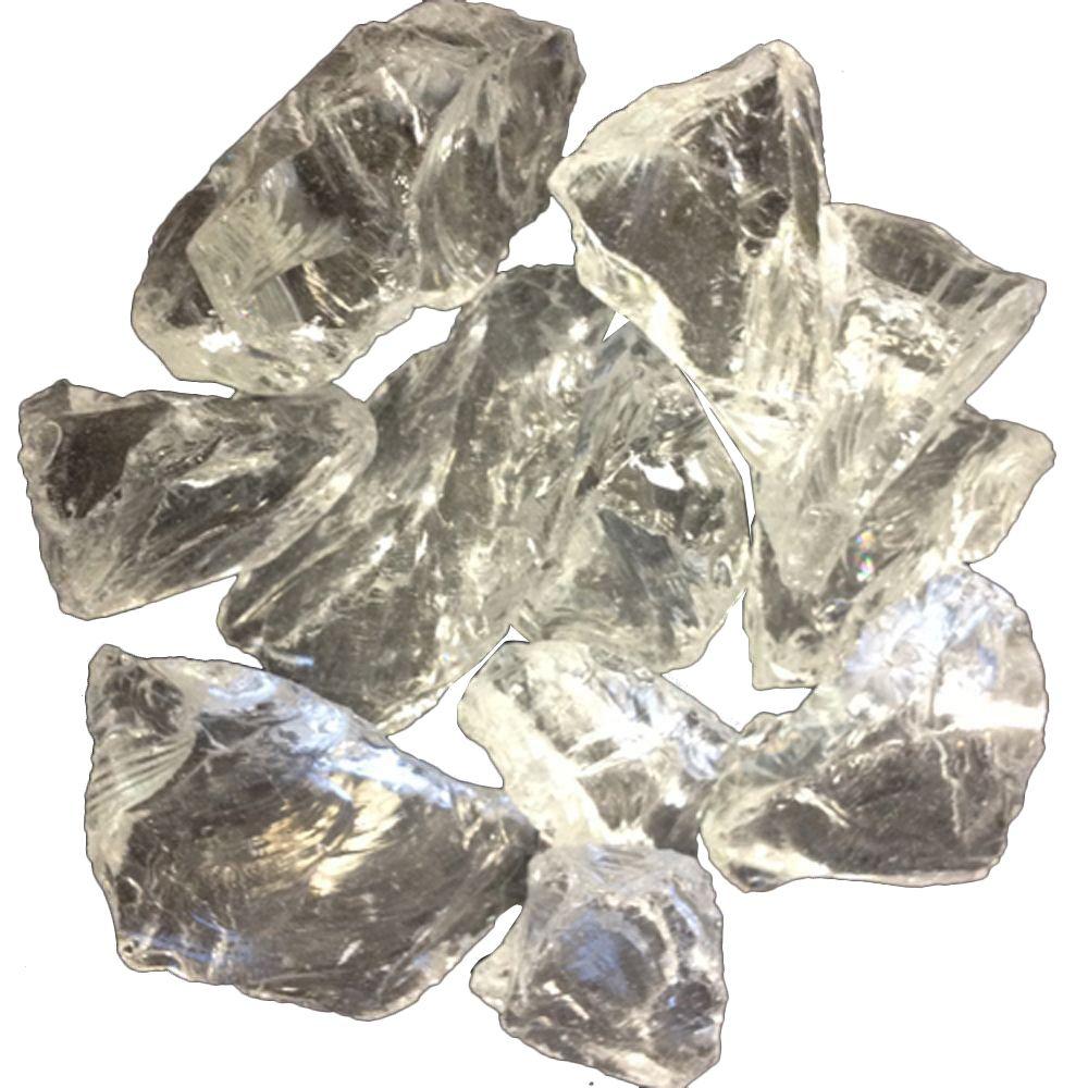 Az Patio Heaters 0 75 In Ice Clear Recycled Fire Glass Rglass Ic