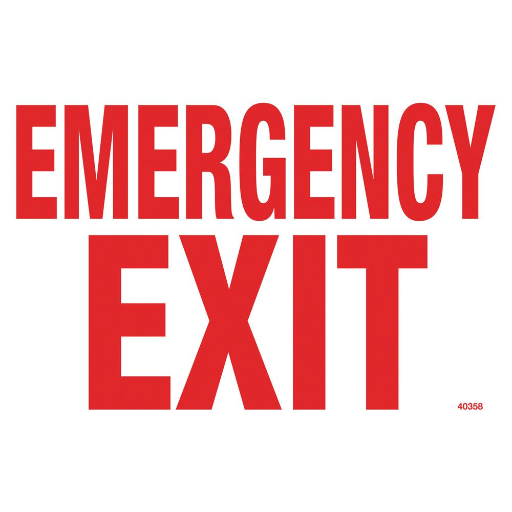 Poolmaster Residential or Commercial Swimming Pool Signs, Emergency Exit