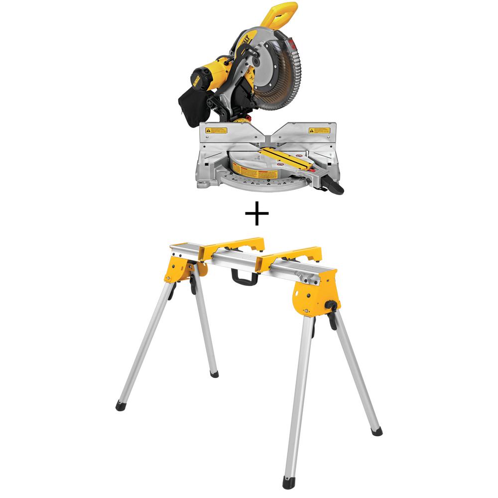 DEWALT 15 Amp 12 in. Dual Bevel Sliding Compound Miter SawDWS709 The