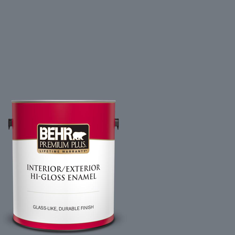BEHR PREMIUM PLUS 1 gal. N5105 Liquid Mercury color Hi