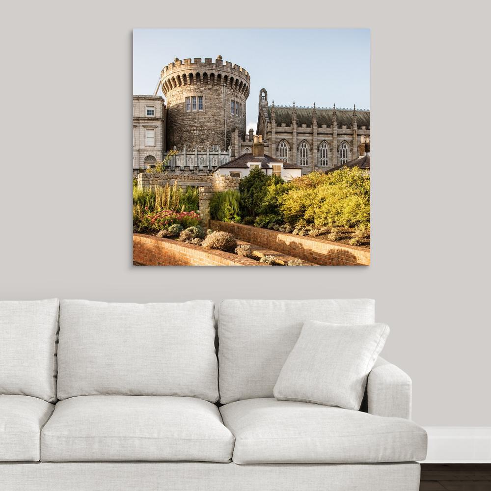 Greatbigcanvas Dublin Castle Dublin Ireland Square By Circle Capture Canvas Wall Art 2522812 24 36x36 The Home Depot,How To Furnish A Small Apartment Cheap