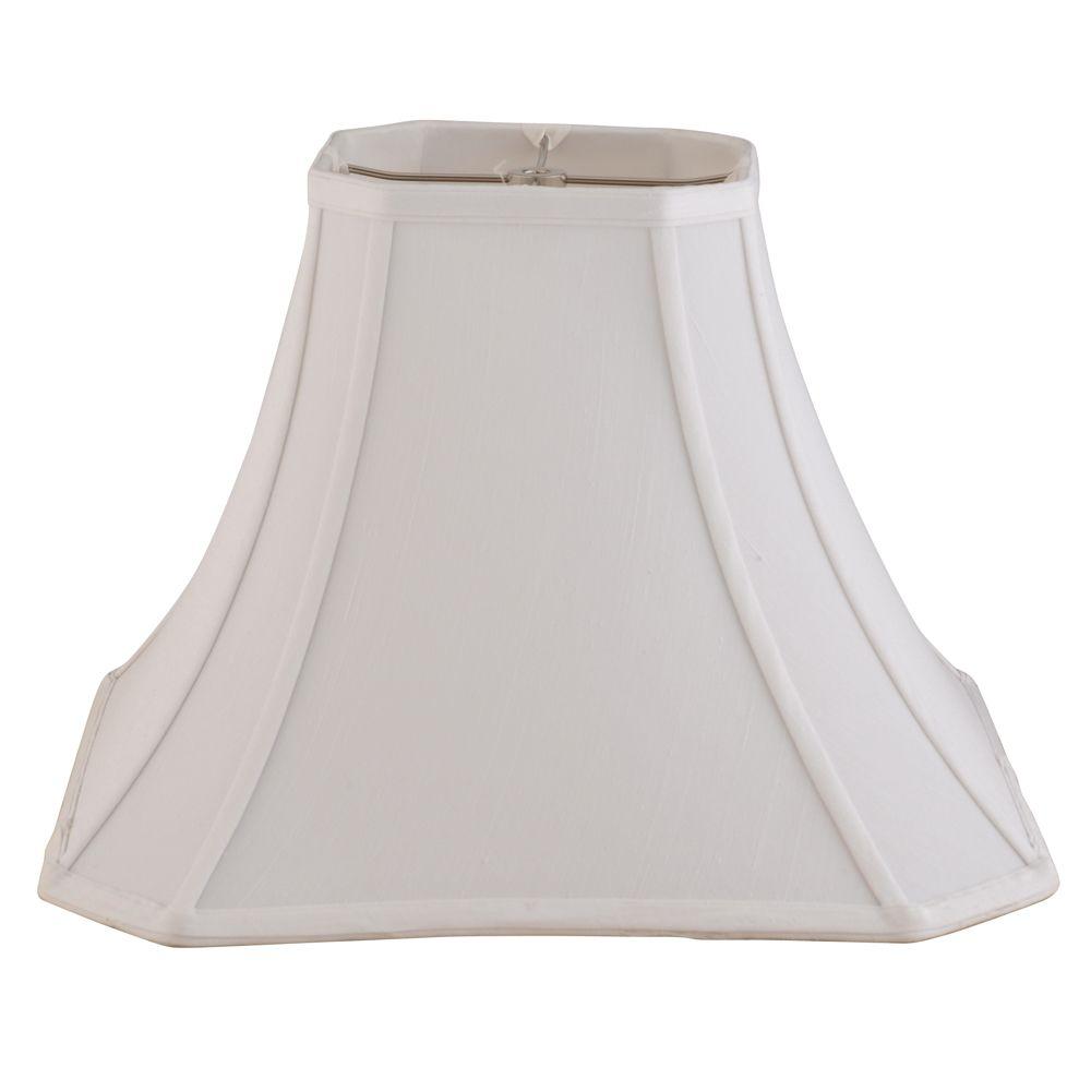 Hampton Bay White Dot Silk Cut Corner Shade 18150-001 - The Home Depot