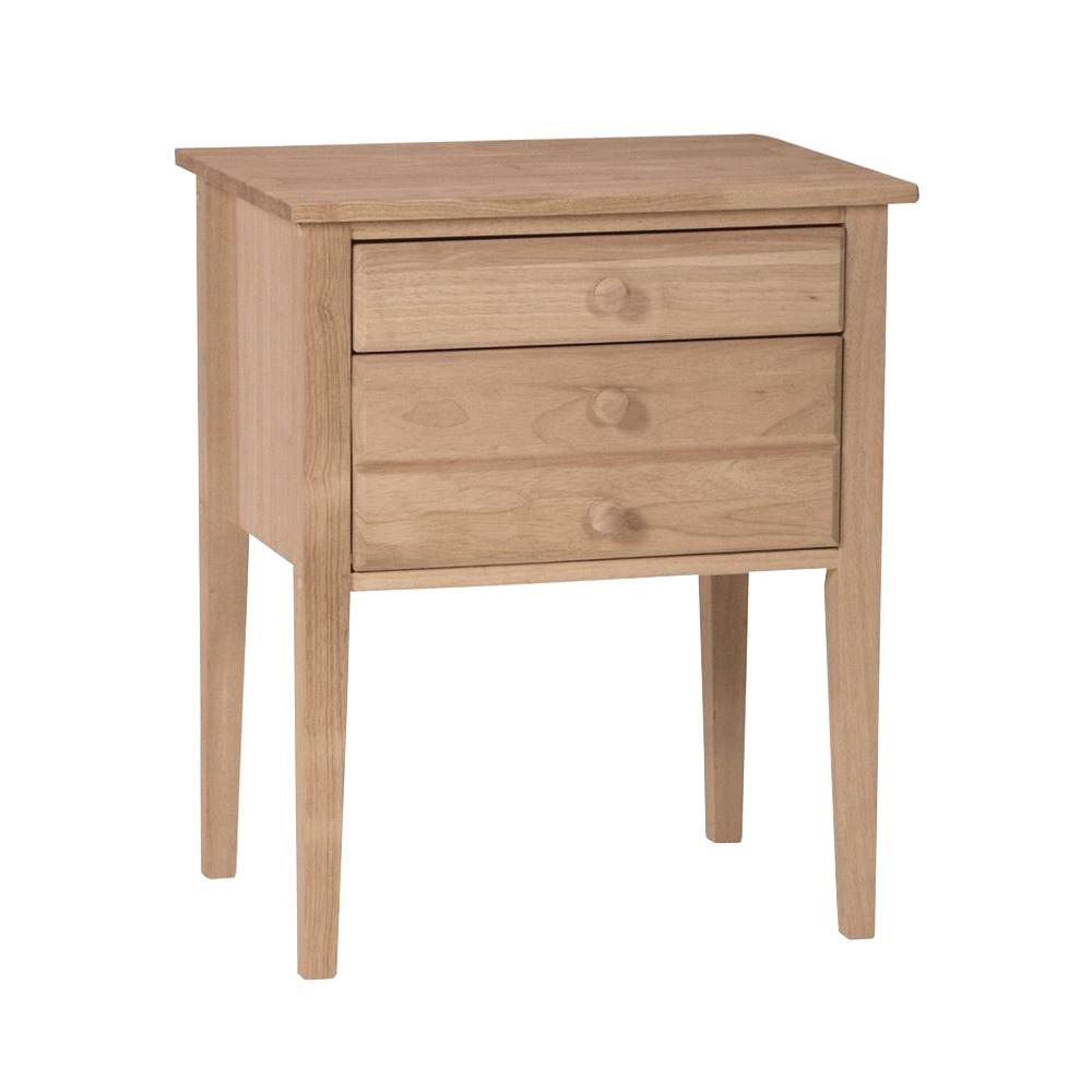 Unfinished Storage End Table