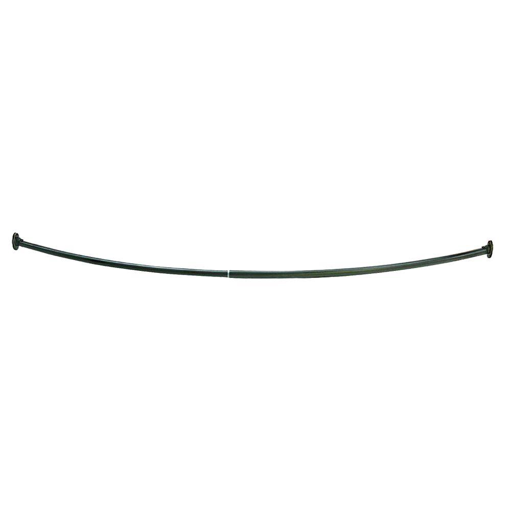 Design House 55 in. 63 in. Steel Curved Shower Rod in Oil Rubbed Bronze533638 The Home Depot