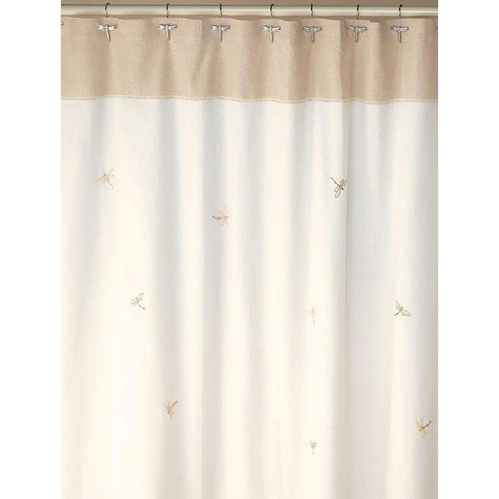 Tan Cotton Shower Curtains Shower Accessories The Home Depot