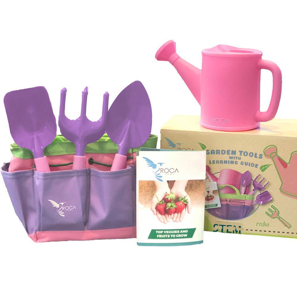 pink kids tool set