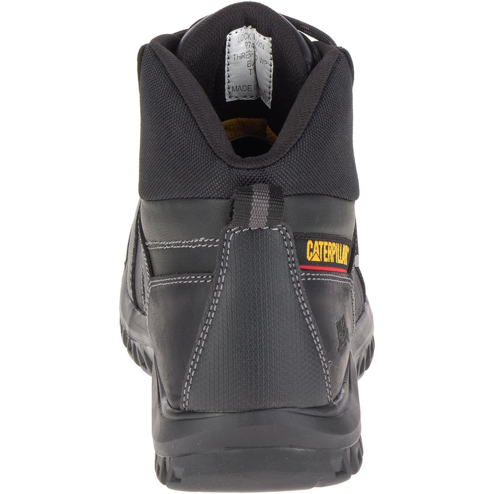 caterpillar men's threshold waterproof steel toe industrial boot