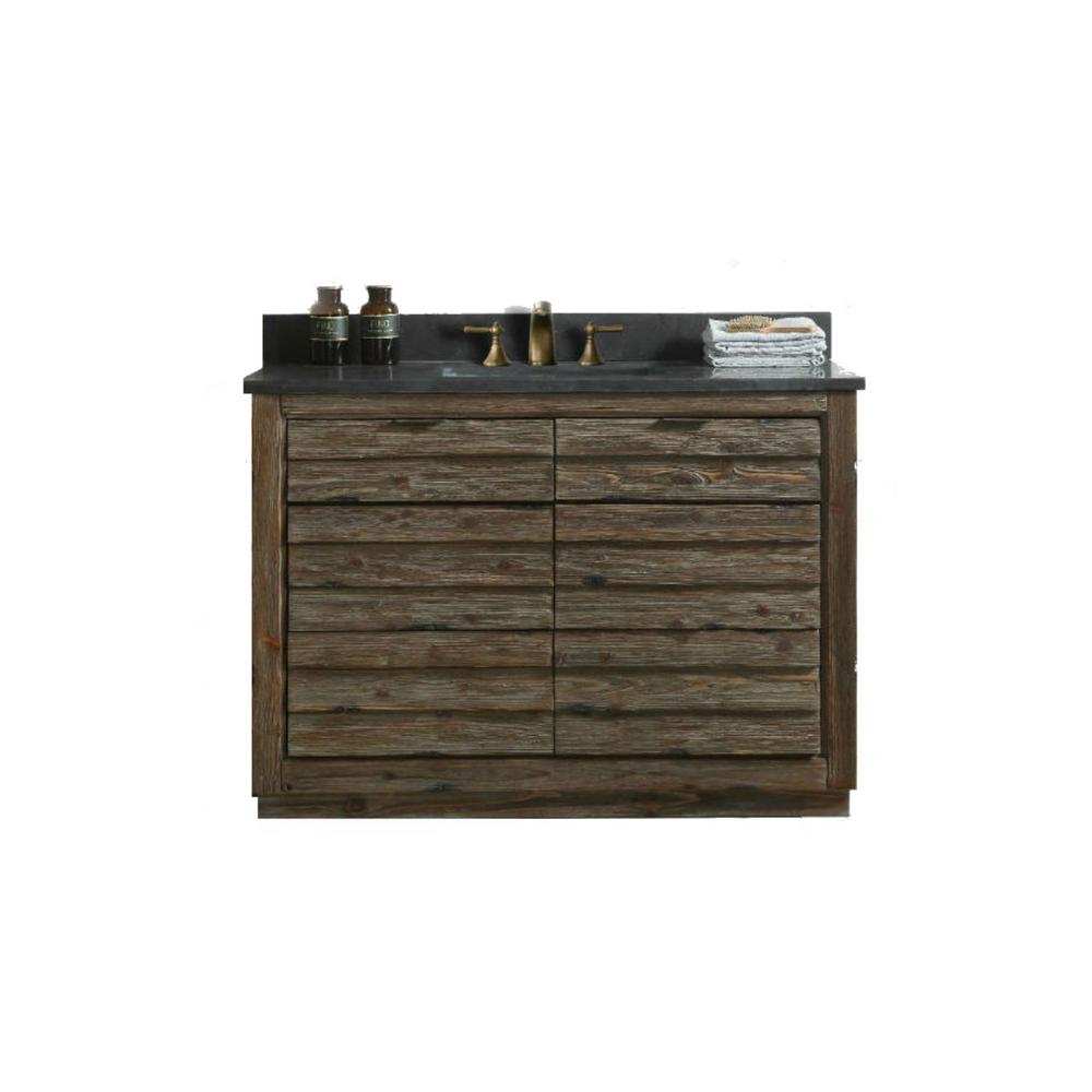 48 In Vanity Brown With Black Moon Stone Top White Basin Vanity In Brown With Black Moon Stone Top White Basin Wh8348 The Home Depot