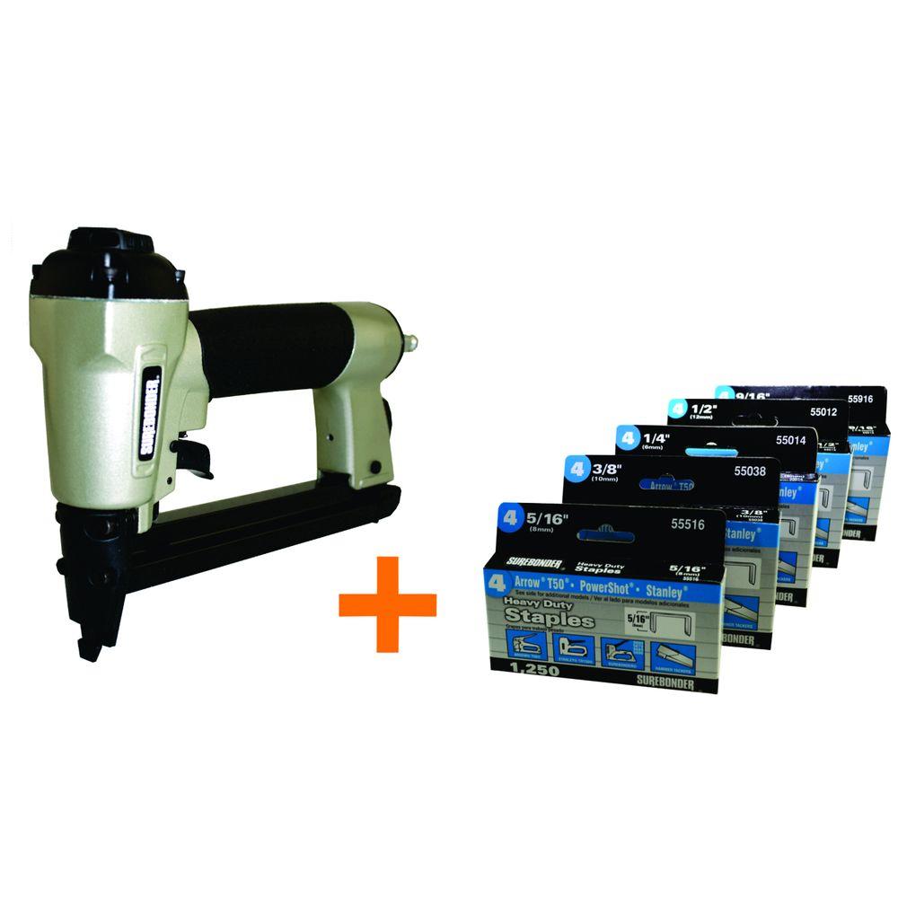 Surebonder Pneumatic7 PieceHeavy Duty Standard Staple Gun/Staple Kit