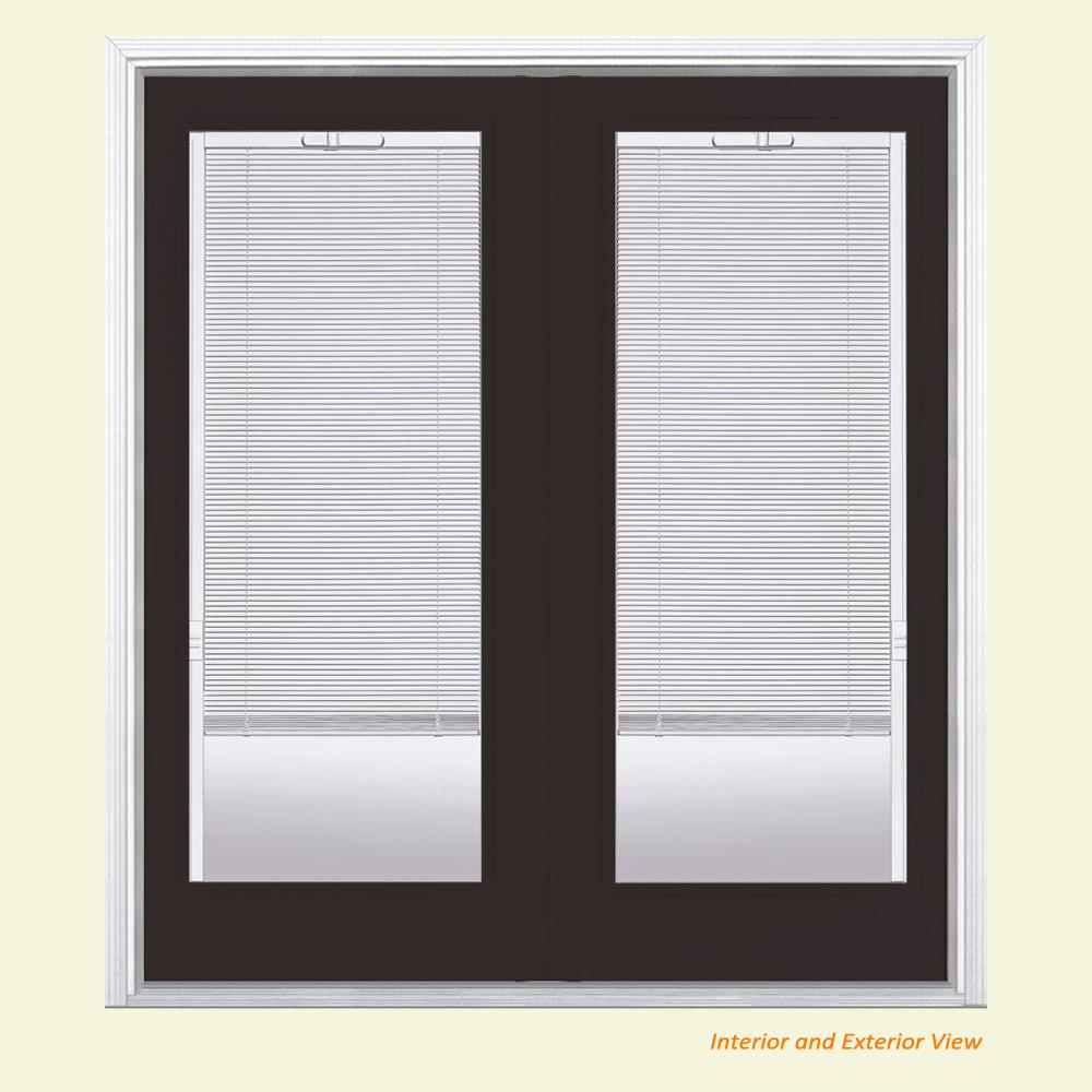 Masonite 60 in. x 80 in. Willow Wood Steel Prehung RightHand Inswing