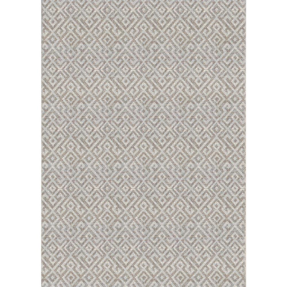 Couristan Monaco Pavers Mocha 8 Ft X 11 Ft Indoor Outdoor Area