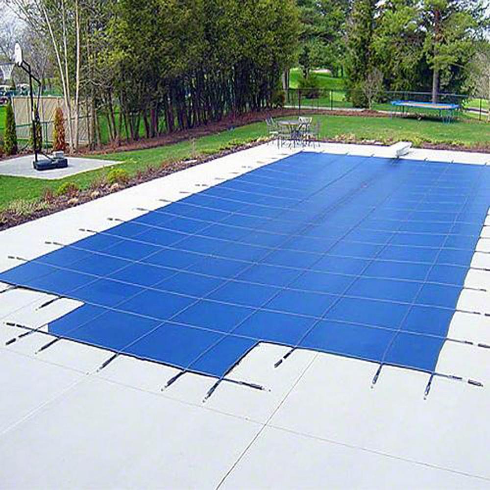 Yard Guard 18 ft. x 34 ft. Rectangular Blue DeckLock InGround Pool
