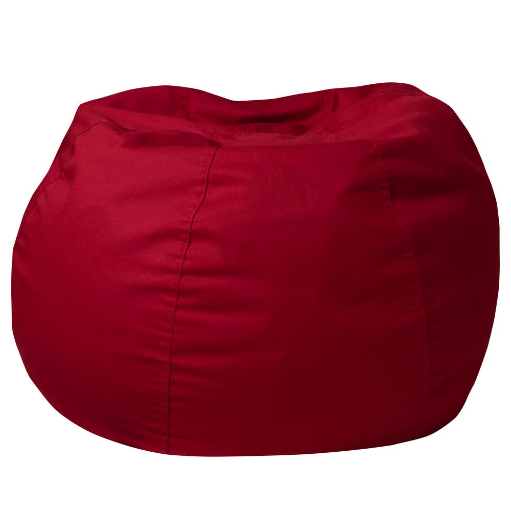 flash furniture small solid red kids bean bag chairdgbeansmsldrd  the  home depot