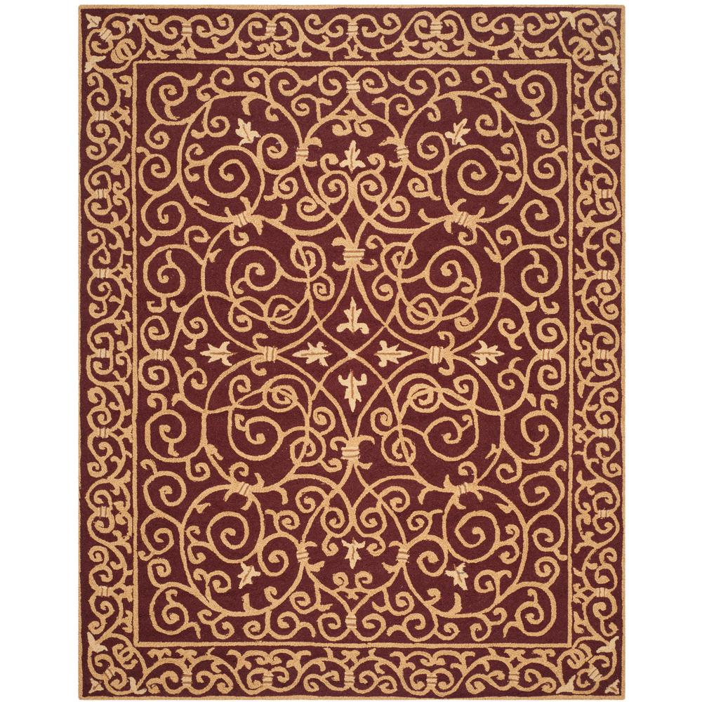 Safavieh 8 X 10 Burgundy Area Rugs The Home Depot Chelsea Burgundy 8 Ft X 10 Area Rug