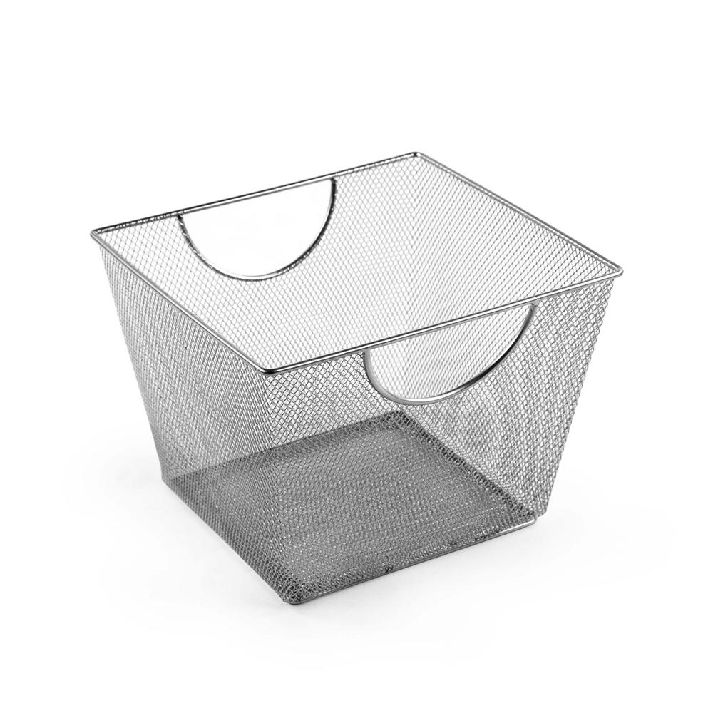 Design Ideas MeshWorks 14Qt. Mesh Storage Bin in Silver351419 The