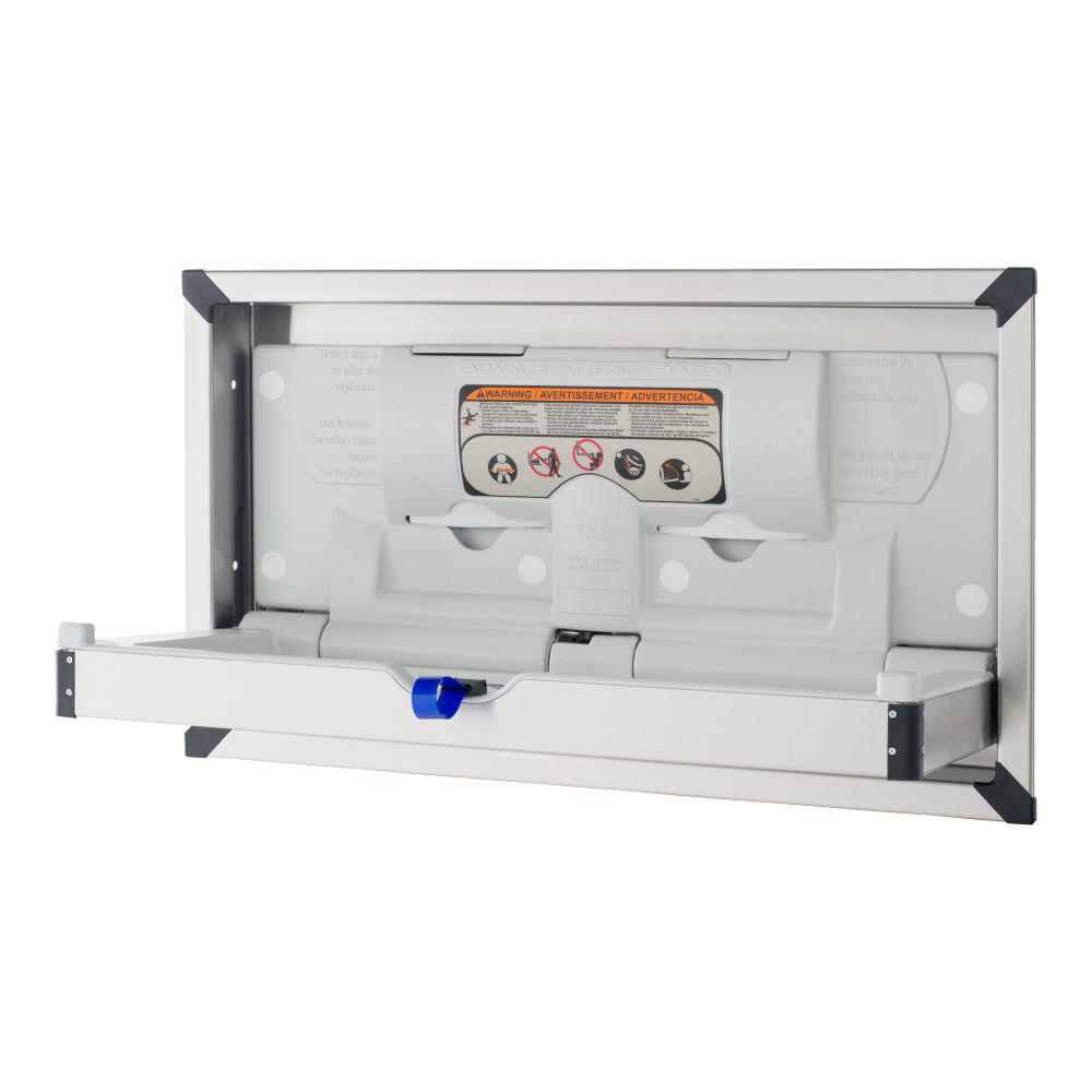 recessed baby changing station