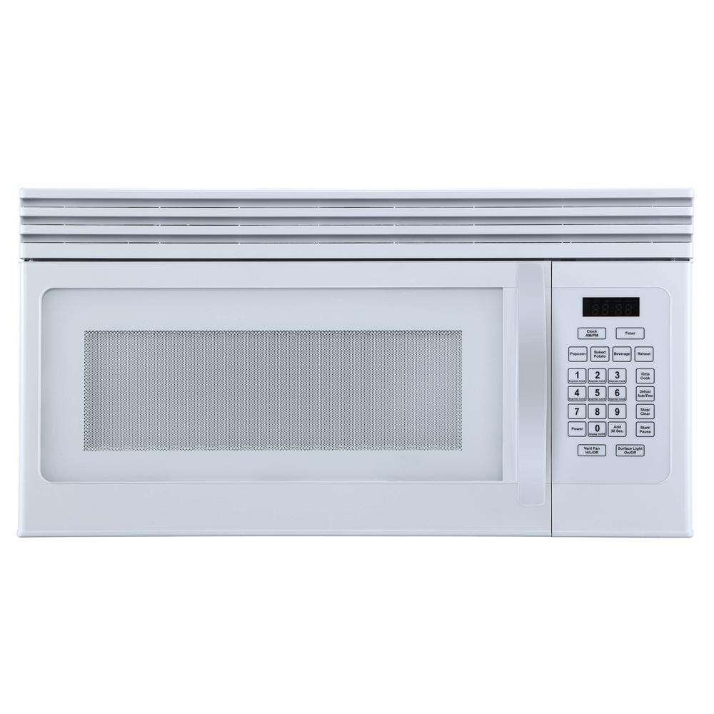 Hotpoint 1 6 Cu Ft Over The Range Microwave In White Hotpoint 1 6 Cu Ft Over The Range Microwave In White