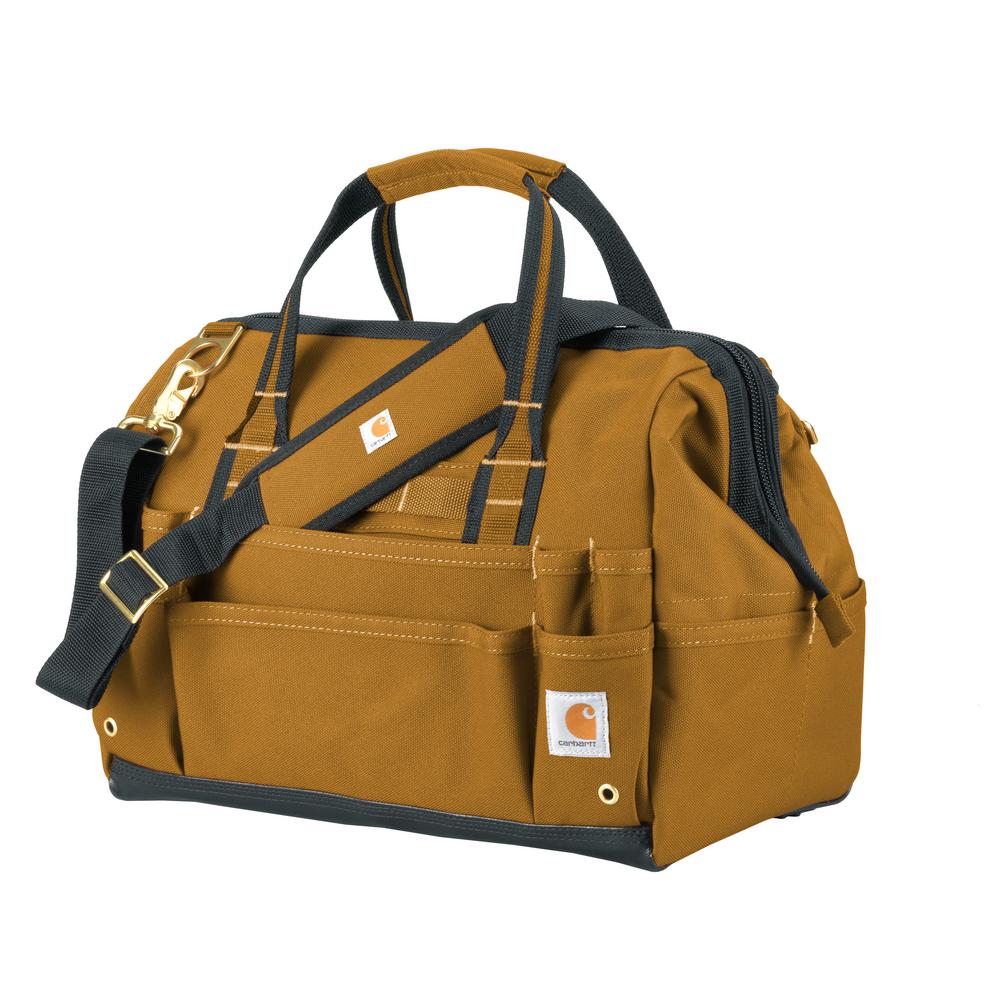 Carhartt Legacy 16 in. Brown Tool Bag-26010702 - The Home Depot