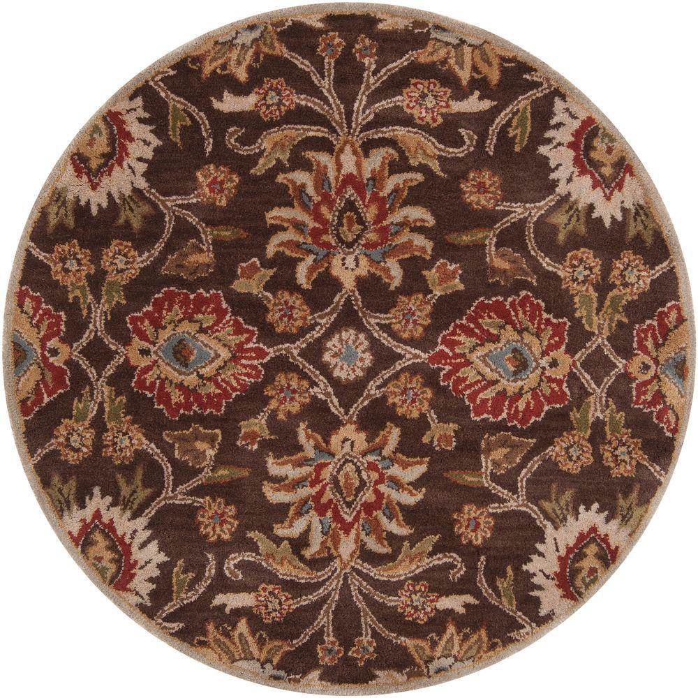 Artistic Weavers Artes Chocolate 4 Ft. X 4 Ft. Round Area Rug-artes-4rd 