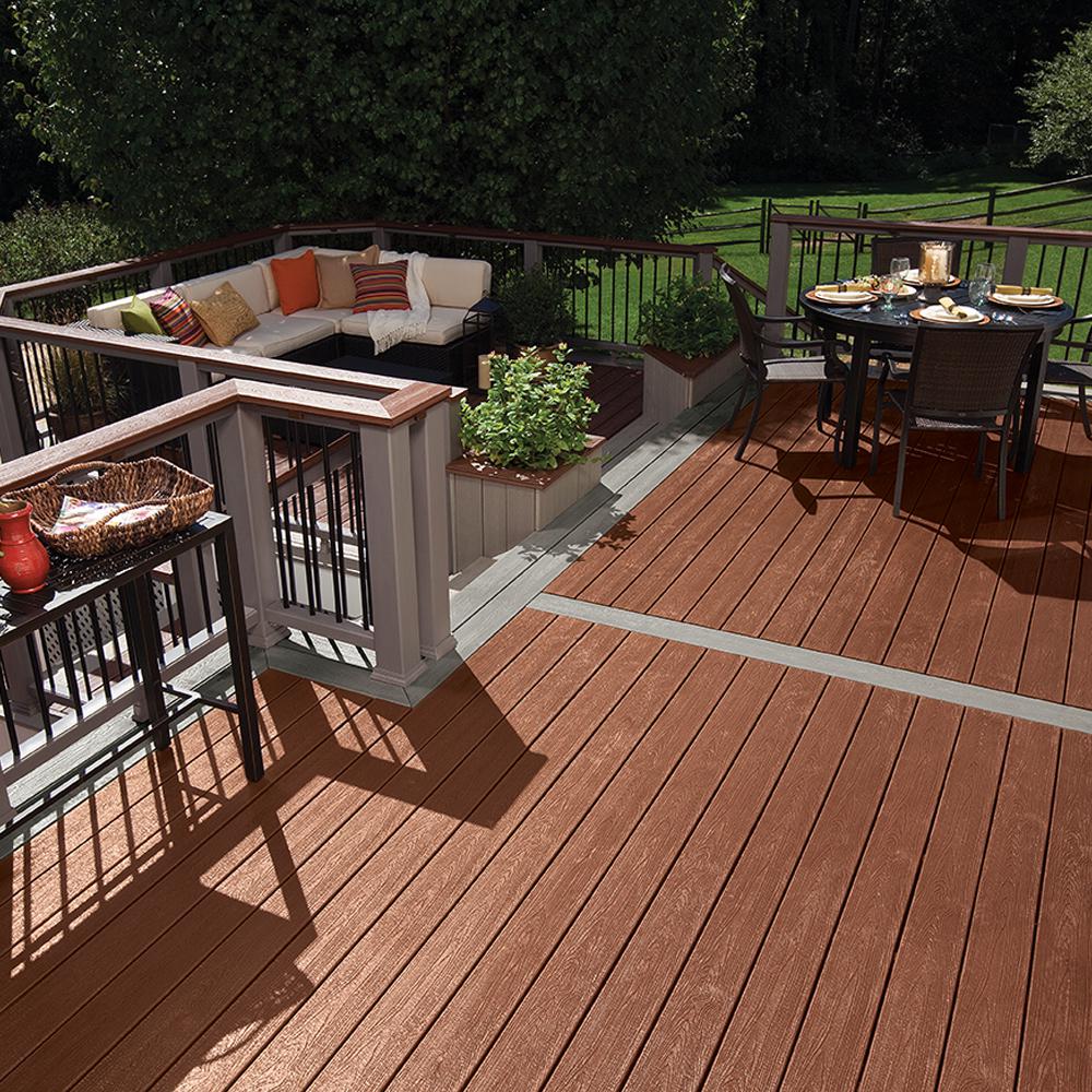 Trex Transcend 1 In X 5 5 In X 1 Ft Fire Pit Composite Decking