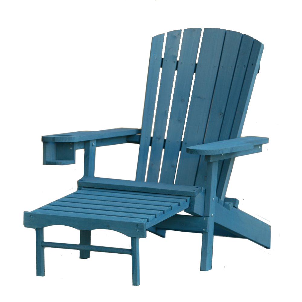W Unlimited Classic Blue Wood Muskoka Adirondack Chair ...