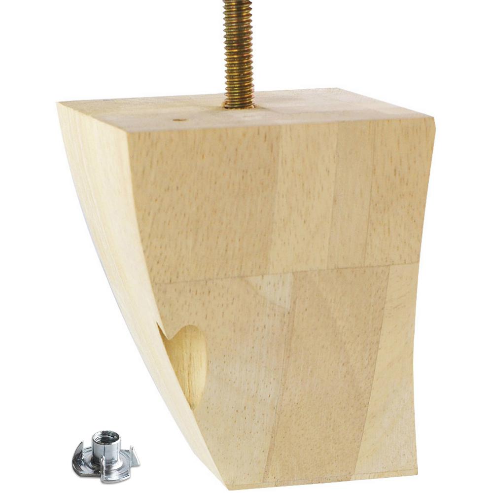 American Pro Decor 4 in. x 31/2 in. Unfinished Solid Hardwood Round