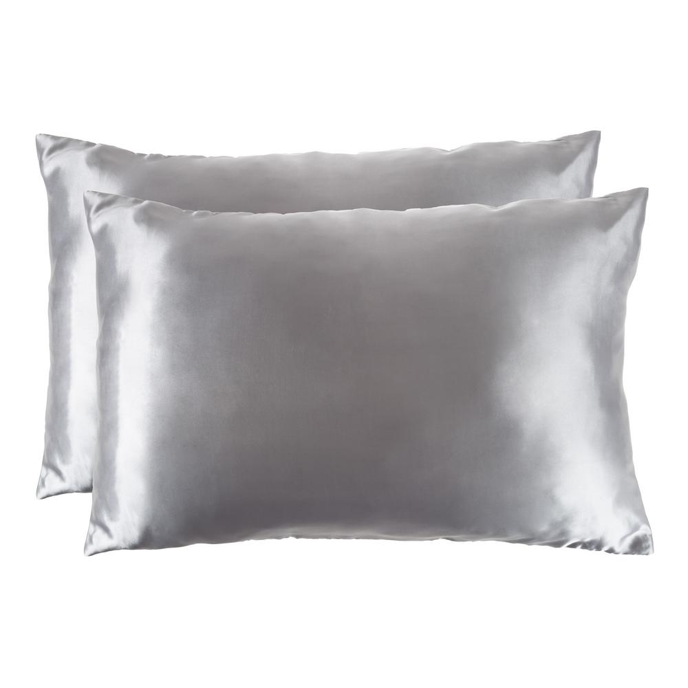 Lavish Home Polyester Satin Microfiber King Size Pillowcase With