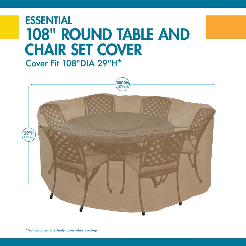 Duck Covers Essential 108 In Round Patio Table And Chair Set Cover Etr108108 The Home Depot - 108 In Round Patio Table And Chair Set Cover Duck Covers Essential 108 In Round Patio Table And Chair Set Cover Etr108108 The Home Depot - 108 In Round Patio Table And Chair Set Cover