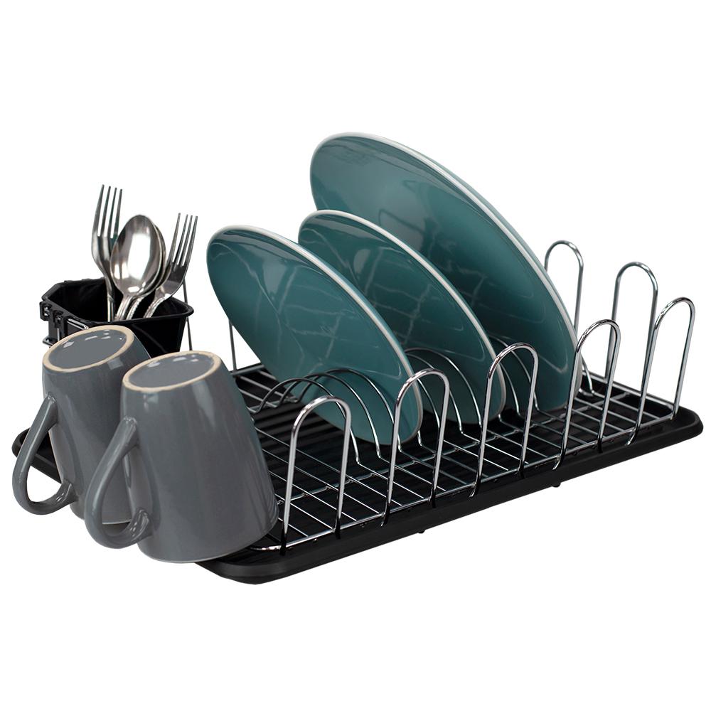 Large Capacity Black Wire Dish Rack HDC59128 The Home Depot