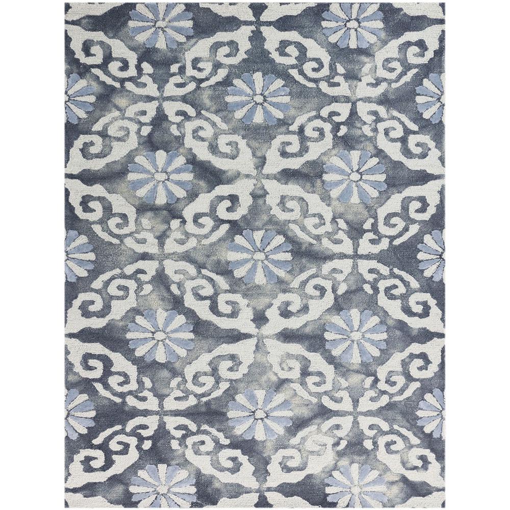 Amer Rugs Kannen Water Blue 2 Ft X 3 Rectangle Area Rug