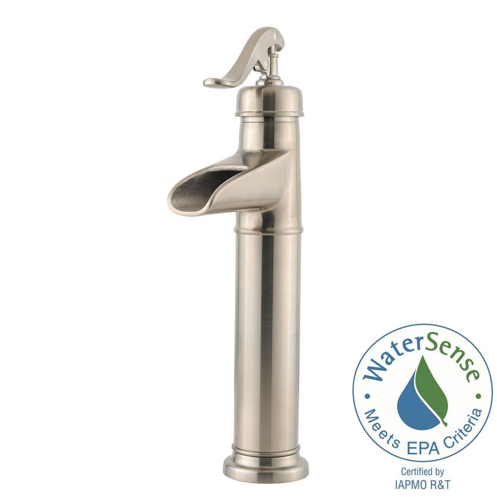 Pfister Ashfield Single Hole Handle Vessel Bathroom Faucet In Pfister Ashfield Single Hole Handle Vessel Bathroom Faucet In Brushed Nickel
