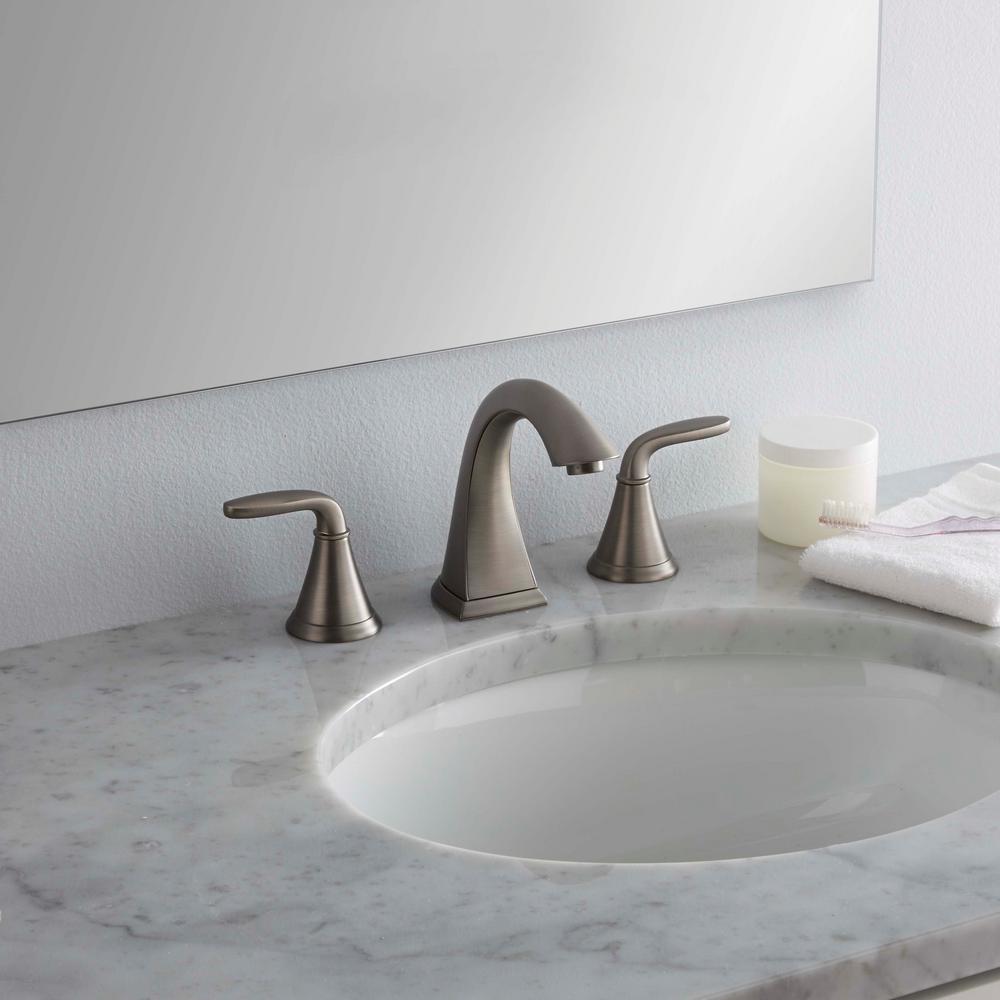 Pfister Pasadena 8 In Widespread 2 Handle Bathroom Faucet In Slate Lf 049 Pdsl The Home Depot