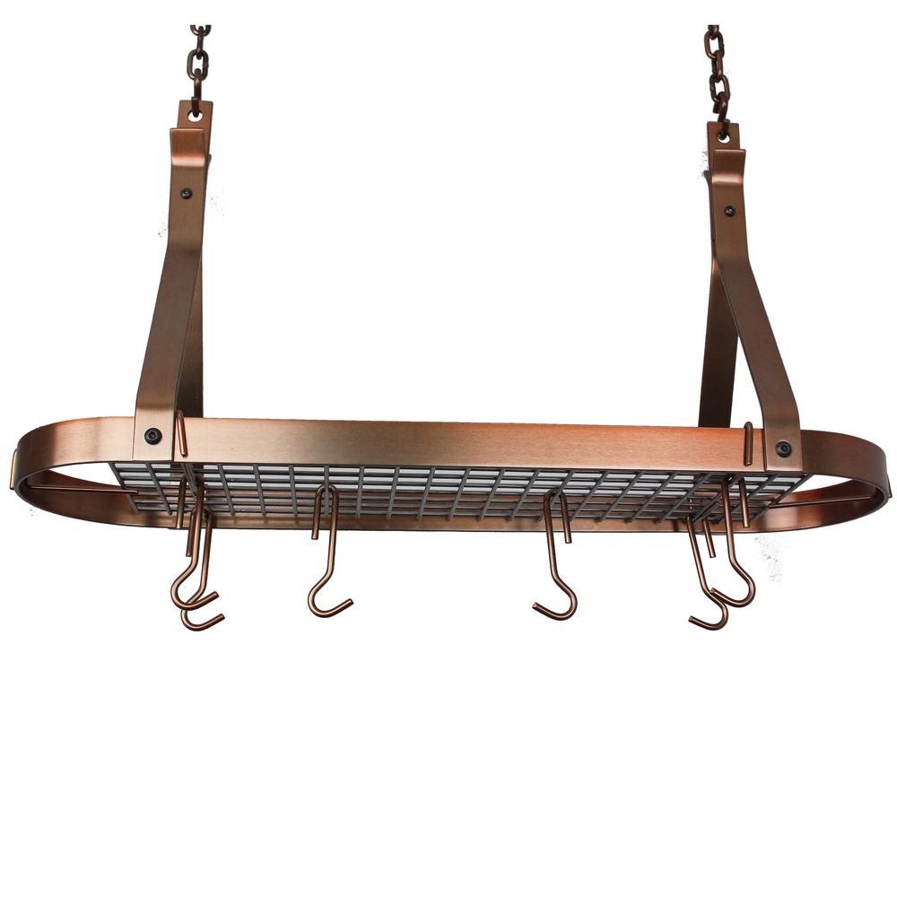 Copper Pot Racks Kitchen Storage Organization The Copper Pot Racks Kitchen Storage Organization The
