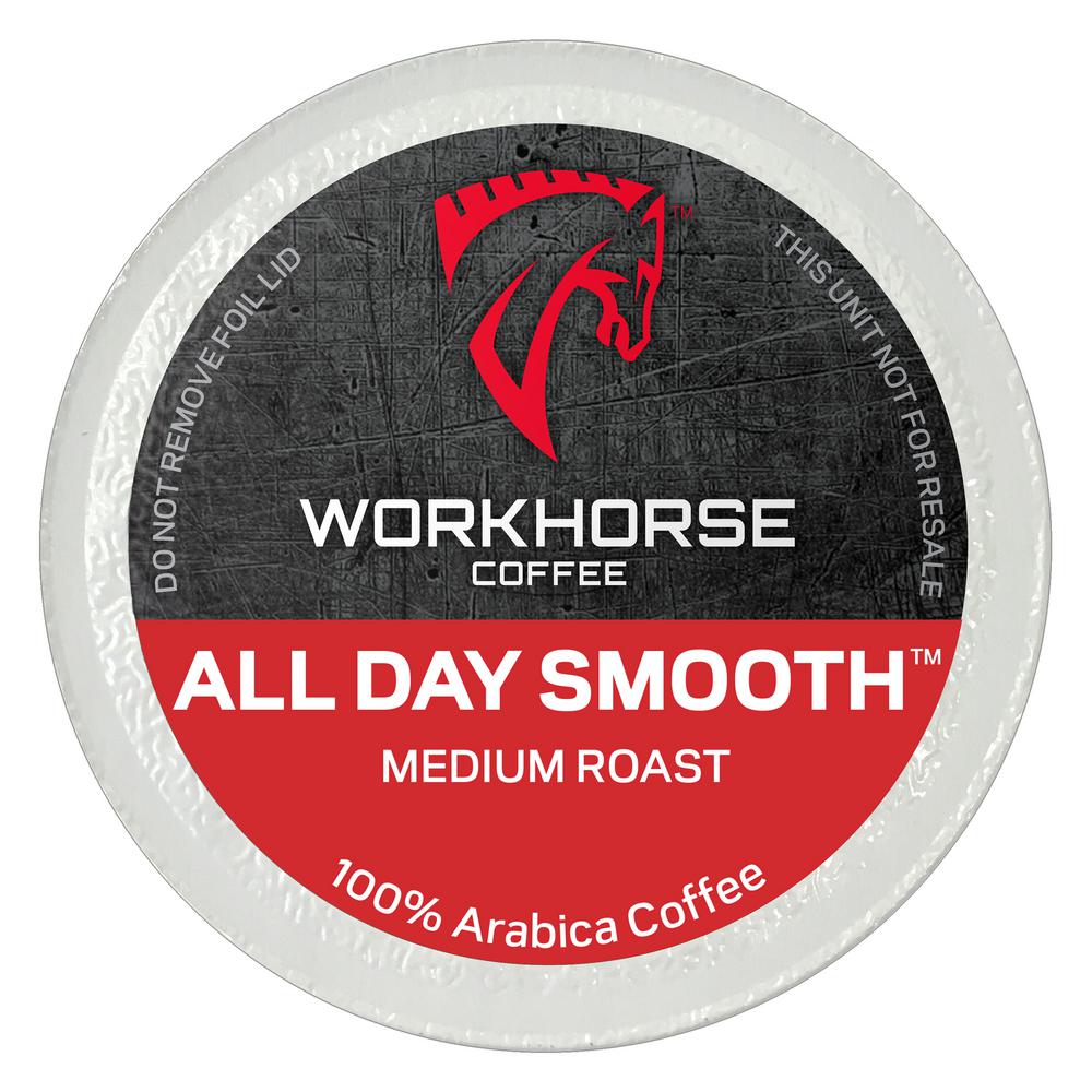 Workhorse Coffee All Day Smooth Medium Roast Pods K Cups 40 Single Serve Workhorse Coffee All Day Smooth Medium Roast Pods K Cups 40 Single Serve