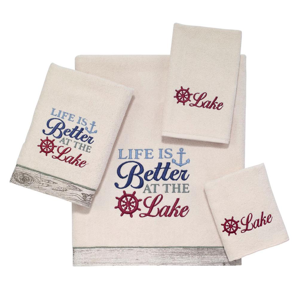 Avanti Linens Life Better Lake 4Piece Bath Towel Set in Ivory038566