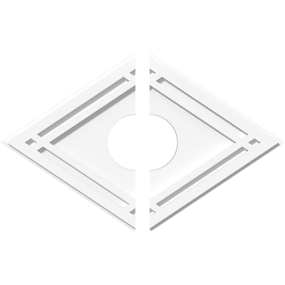 Ekena Millwork 24 In W X 16 In H X 5 In Id X 1 In P Diamond