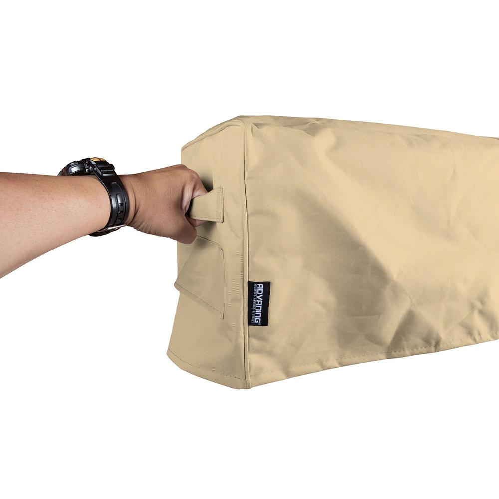 Beige Heavy Duty Weather Proof Polyester Fabric ADVANING AC1300-P861T Protective Cover for 13 Wide Retractable Awnings