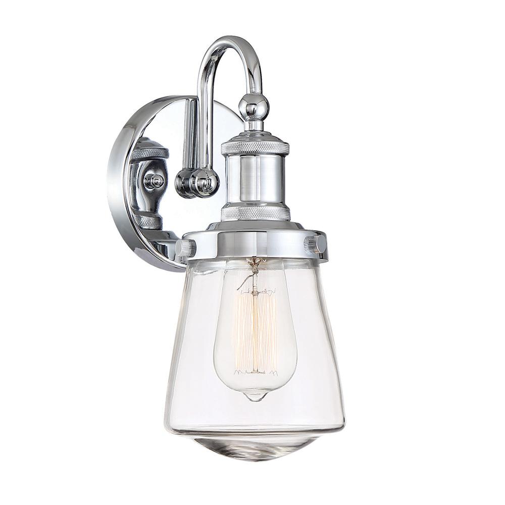 Designers Fountain Taylor 1 Light Chrome Interior Wall Sconce Designers Fountain Taylor 1 Light Chrome Interior Wall Sconce