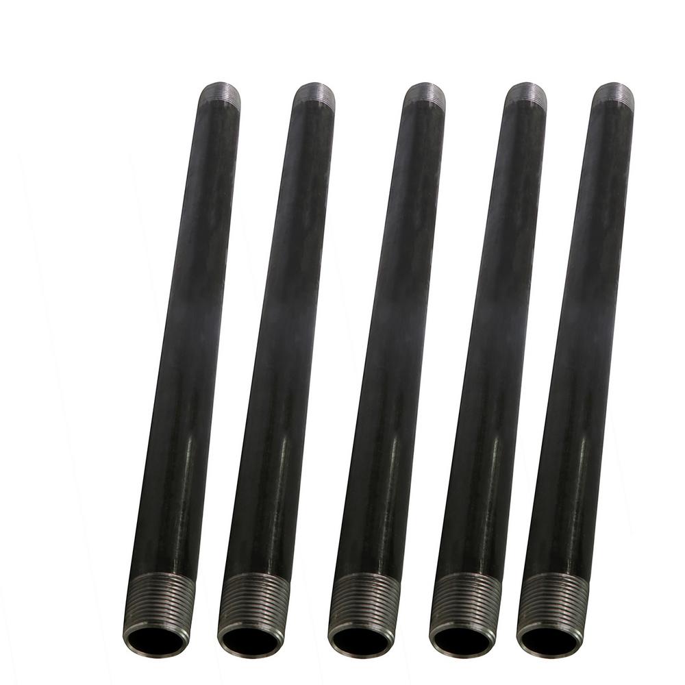 the-plumber-s-choice-3-4-in-x-3-ft-black-steel-pipe-5-pack-3436pbl