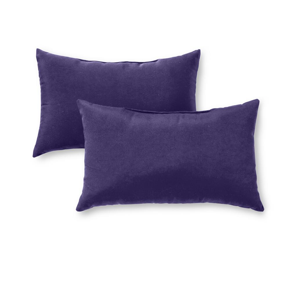 navy blue lumbar pillow