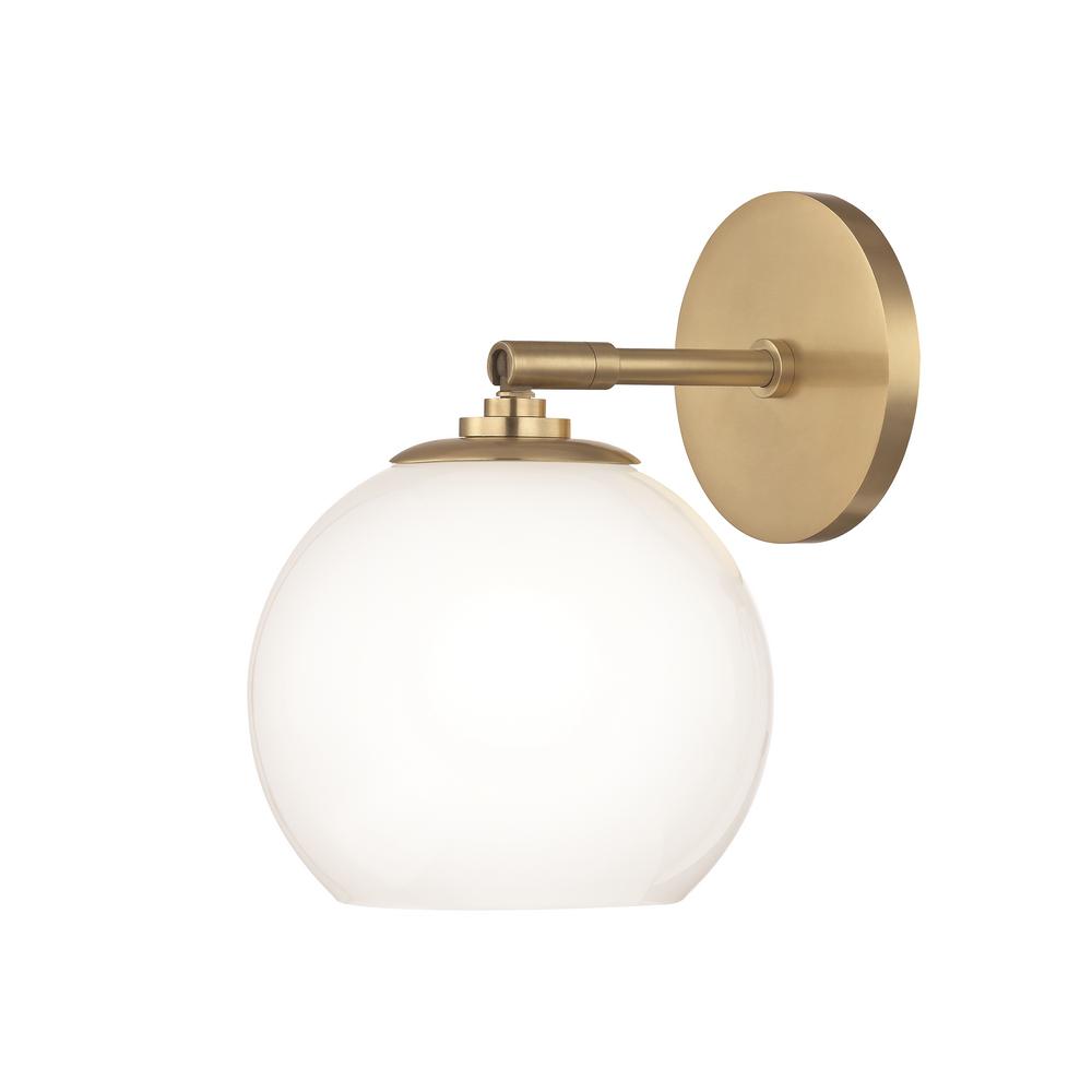 Mitzi By Hudson Valley Lighting Tilly 1 Light Aged Br Led Wall Mitzi By Hudson Valley Lighting Tilly 1 Light Aged Br Led Wall Sconce With Clear