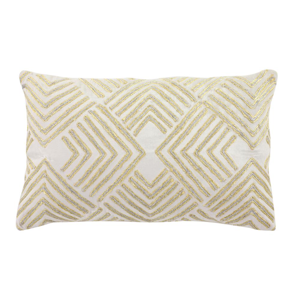 Litton Lane 21 In X 13 In Rectangular Boho Chic Cream Colored