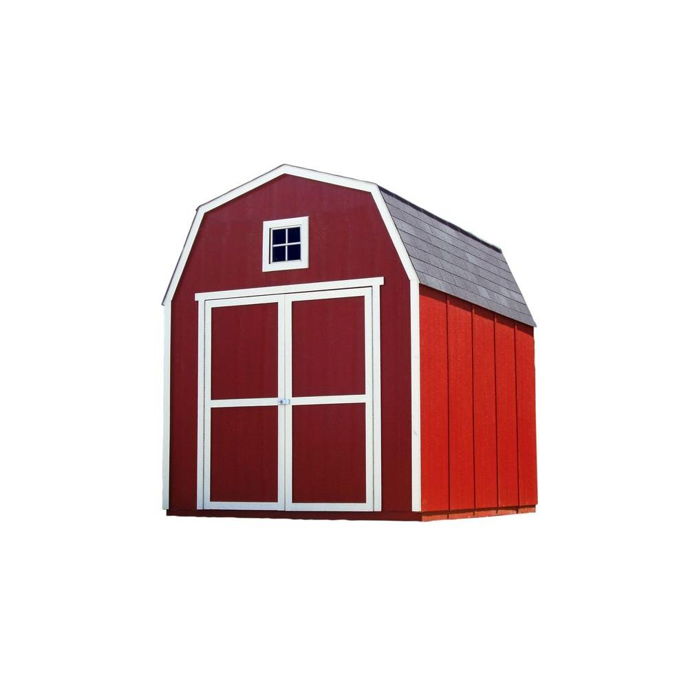 Handy Home Products Sherwood 6 ft. x 8 ft. Wood Shed Kit 