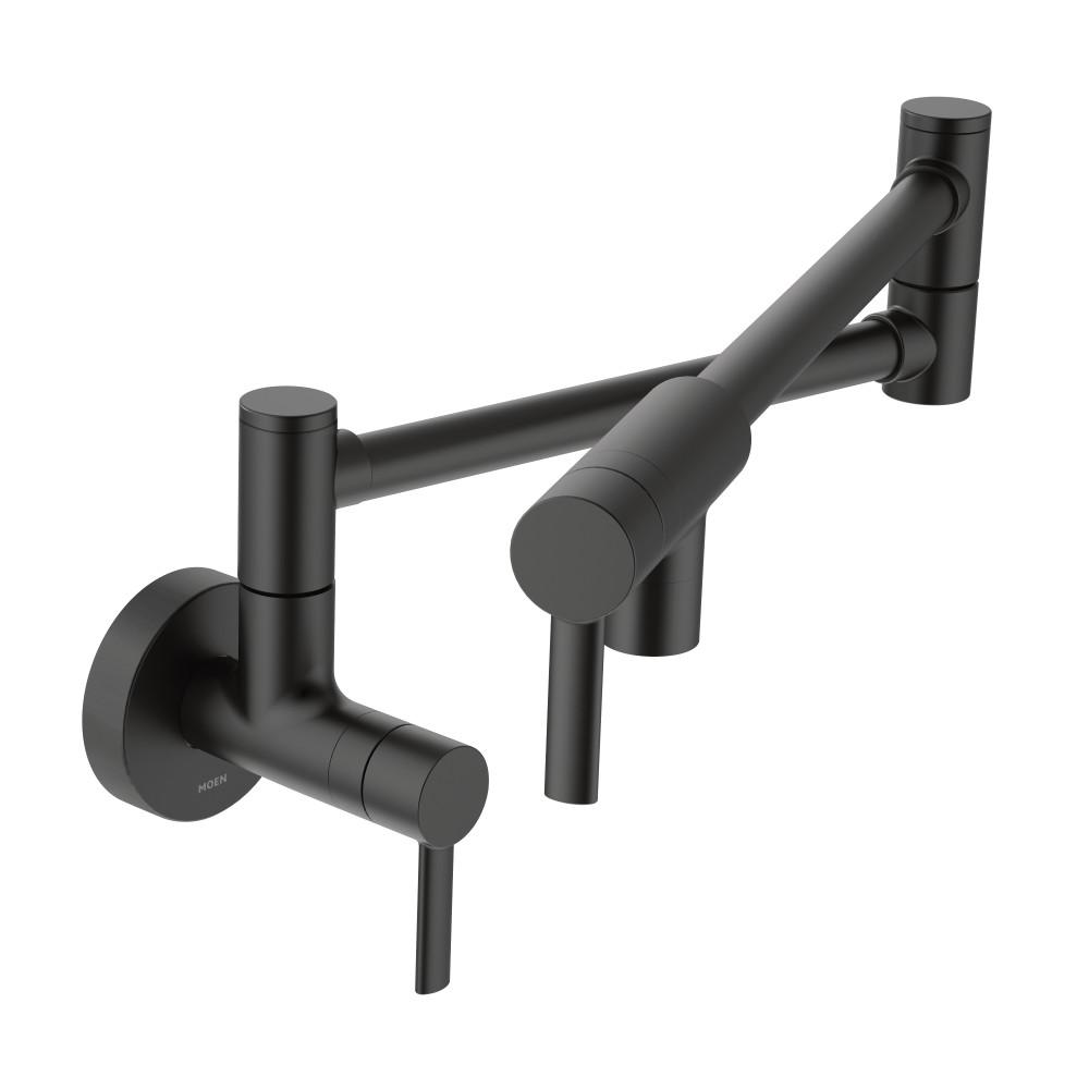 MOEN Wall Mounted Swing Arm Potfiller in Matte BlackS665BL The Home