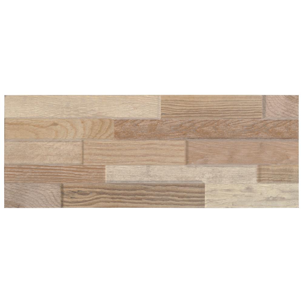 Wood 6 29x15 74 Porcelain Tile The Home Depot Himalaya Kangri Ledger Panel 6 29 In X 16 53 Glazed Porcelain Wall Tile