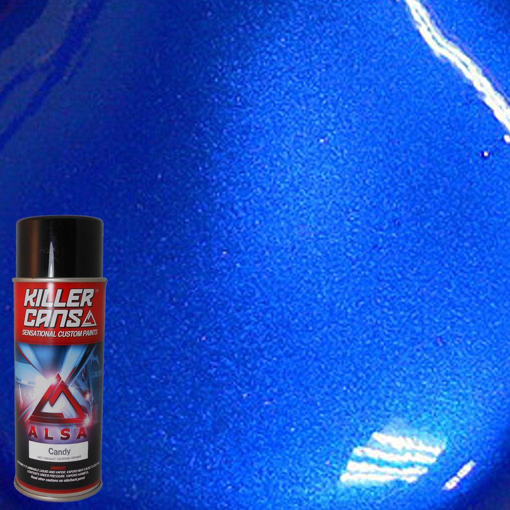 candy blue flake paint