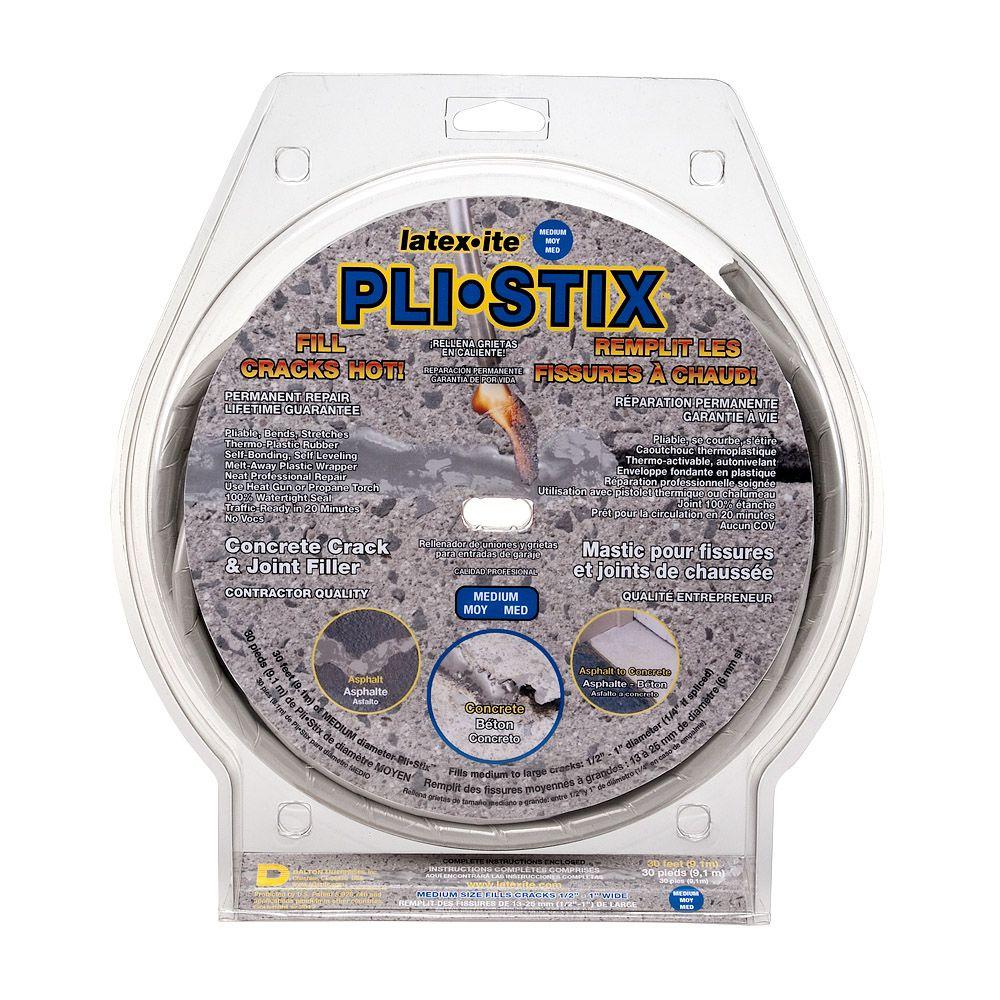 Latexite PliStix 30 ft. Medium Gray Permanent Concrete Joint and