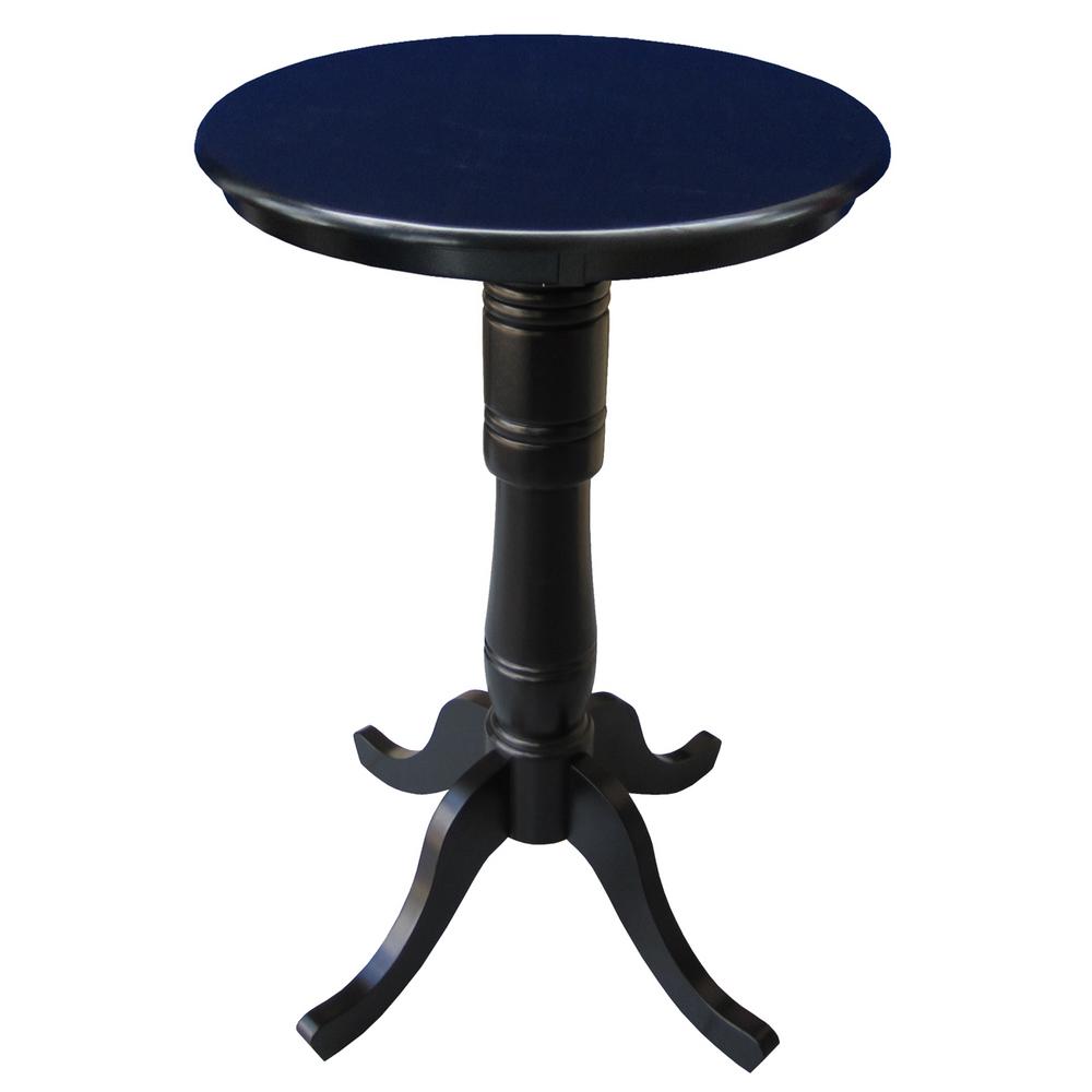 International Concepts Black Skirted Pub/Bar TableK46363636S The Home Depot