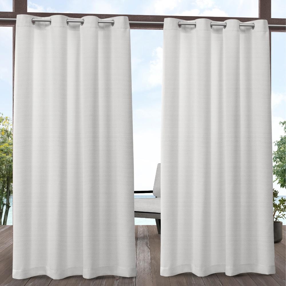 Semi Opaque Grommet Polyester Curtains Drapes Window