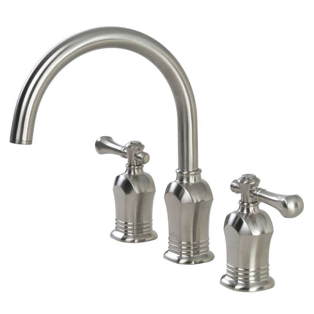 EAN 6925699999388 product image for Verdanza 2-Handle Deckplate Roman Tub Faucet in Brushed Nickel 65878-0004 | upcitemdb.com